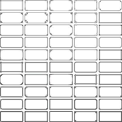 Fifty rectangle frames (set 1)