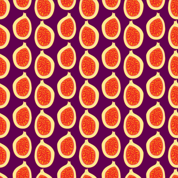 Figs Seamless Pattern vector art illustration