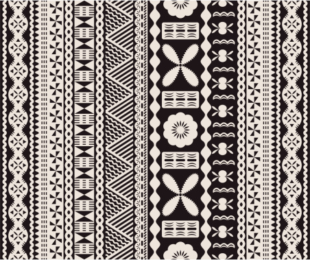 Fijian tapa pattern.