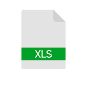 istock XLS file icon. Spreadsheet document type. Modern flat design graphic illustration. Vector XLS icon 1354241078