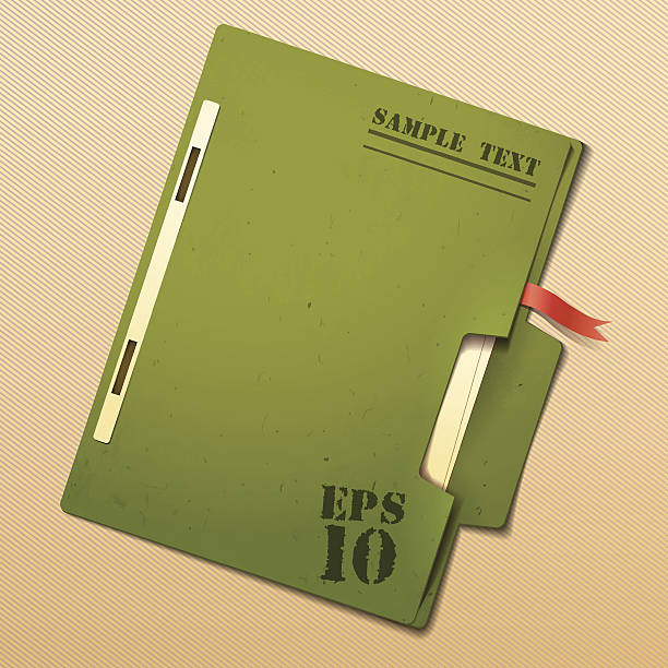 File File folder EPS10 vector top secret stock illustrations