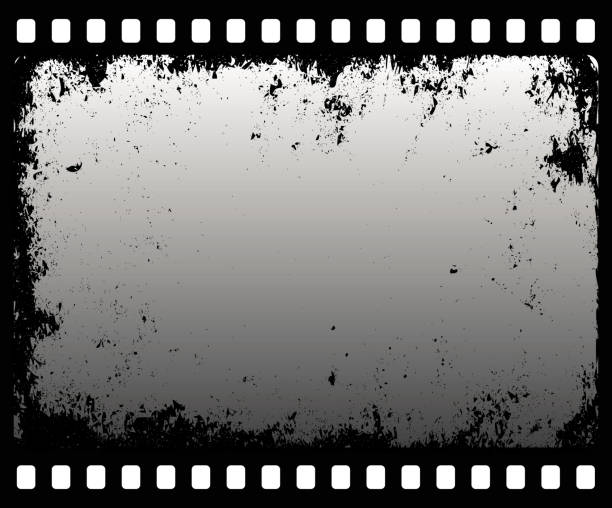 filmstrip grunge filmstrip frame film texture stock illustrations