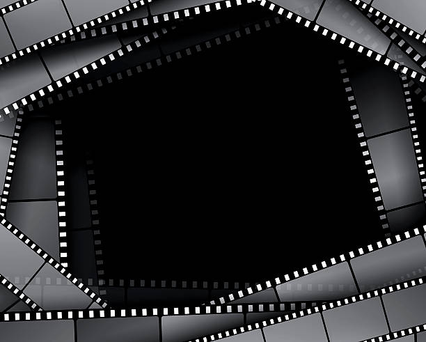 Filmstrips Illustration contains a transparency blends/gradients. Additional .aiCS5 file included. EPS 10 movie backgrounds stock illustrations