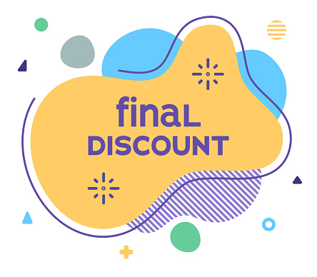 Final Discount Abstract Web Banner Illustration