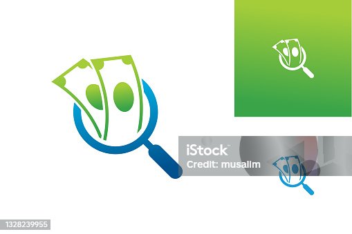 istock Find Money Logo Template Design Vector, Emblem, Design Concept, Creative Symbol, Icon 1328239955