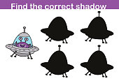 istock Find the correct shadow (aliens) 1310050868