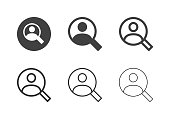 Finding People Icons Multi Series Vector EPS File.