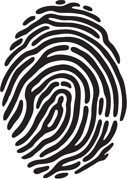 Finger Print Vector file of a fingerprint. fingerprint stock illustrations