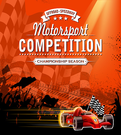drawing of vector sports race message. Created by illustrator cs6. This file of transparent vector