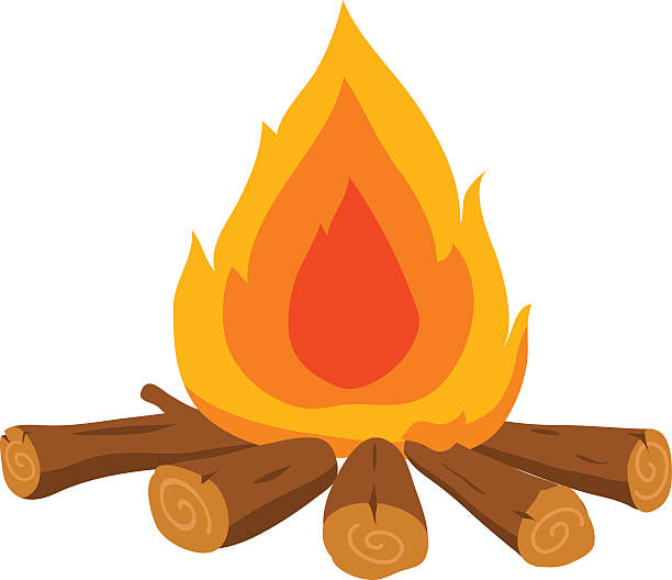 火災ベクトルイラスト - 焚き火点のイラスト素材／クリップアート素材／マンガ素材／アイコン素材