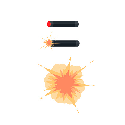 Firecracker. Fireworks explosion