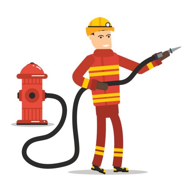 Firehose vector images, illustrations, and clip art. water hose. 