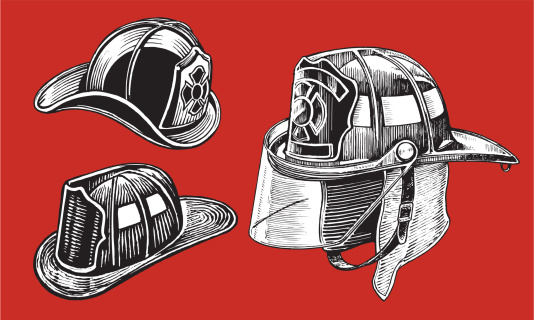 Firefighter's Helmets - 1950 thru Today