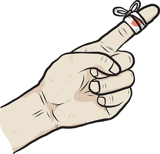 первая помощь палец повреждение - clip art of broken fingers stock illustra...