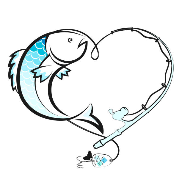 Download Fish Hook Heart Illustrations, Royalty-Free Vector ...