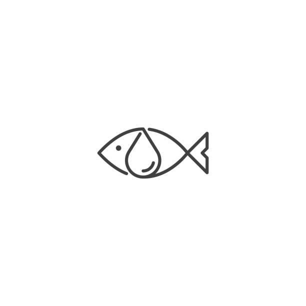 bildbanksillustrationer, clip art samt tecknat material och ikoner med fisk olja vektor ikon på vit bakgrund - omega 3