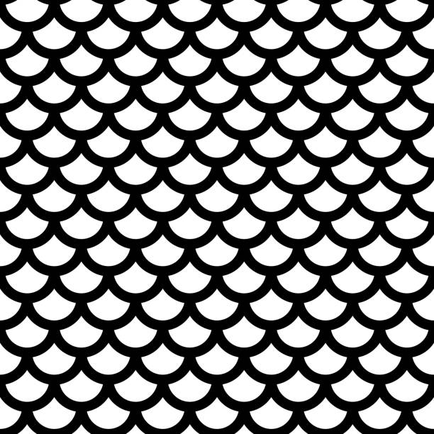 Fish scale pattern Fish scale pattern animal scale stock illustrations