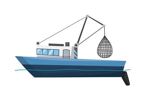 Download Fishing Boat Isolated Clipart Vector In Ai Svg Eps Or Psd