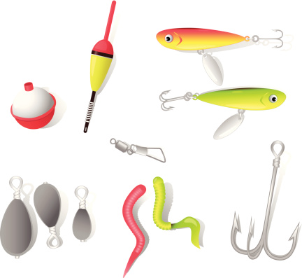 Download Fishing Tackle Vector Set Stock Illustration - Download ...