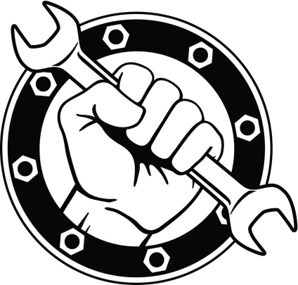 Fist with Wrench