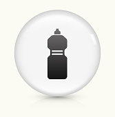 istock Fitness Bottle icon on white round vector button 531708058