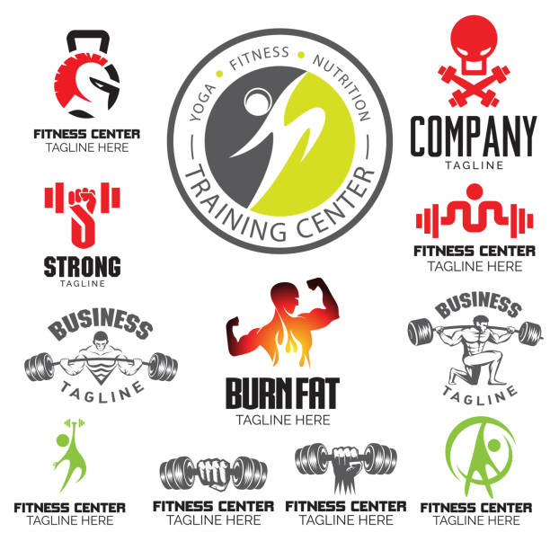 Fitness Gym and Yoga theme. set Fitness Gym and Yoga theme. set warrior person stock illustrations