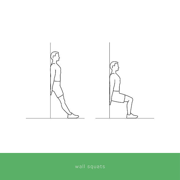 Legs workout for men- wall squats