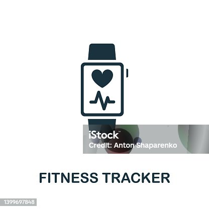 istock Fitness Tracker icon. Simple illustration from wireless devices collection. Creative Fitness Tracker icon for web design, templates, infographics and more 1399697848