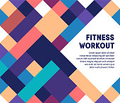 istock Fitness Workout Modern & Geometric Vector Illustration 1166977692