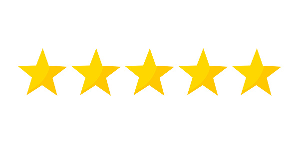 Five Stars Rating Stock Illustration - Download Image Now - iStock