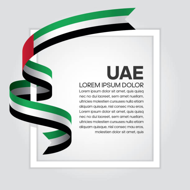 UAE flag background UAE, country, flag, culture, background united arab emirates flag stock illustrations