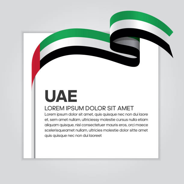 bildbanksillustrationer, clip art samt tecknat material och ikoner med förenade arabemiratens flagga bakgrund - abu dhabi