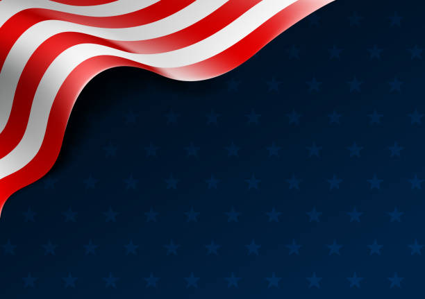 flag border abstract american flag design element border template bills patriots stock illustrations