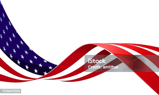 istock flag in wind 1126645506