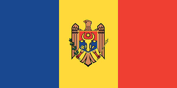 Flag Moldova Flag Moldova moldova stock illustrations