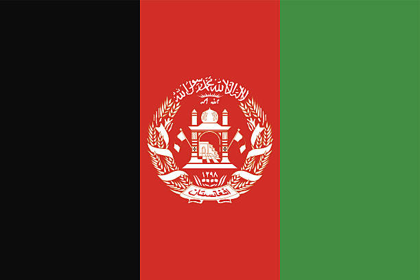 ilustraciones, imágenes clip art, dibujos animados e iconos de stock de bandera afgana - afghanistan
