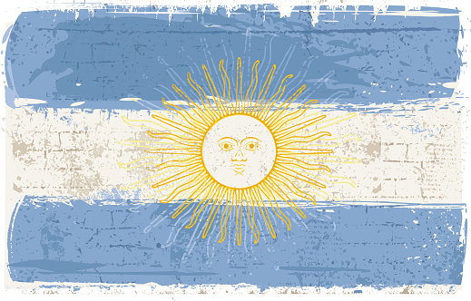 Flag of Argentine on Wall