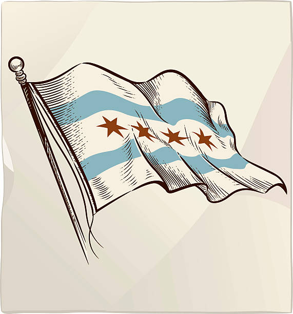 Chicago Flag Illustrations, Royalty-Free Vector Graphics & Clip Art