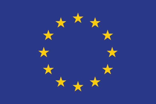 flagge der europäischen union - eu währung stock-grafiken, -clipart, -cartoons und -symbole