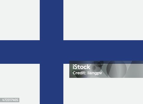 istock A flag of Finland with a blue cross 472317405
