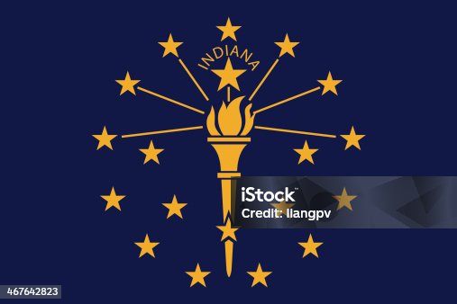 istock Flag of Indiana 467642823