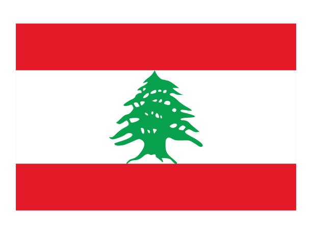 Flag of Lebanon vector illustration of Flag of Lebanon Lebanon Flag stock illustrations