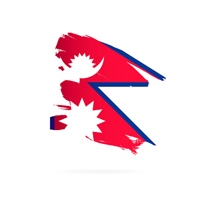 ネパールの国旗白い背景にベクターのイラストブラシストローク しぶきのベクターアート素材や画像を多数ご用意 Istock