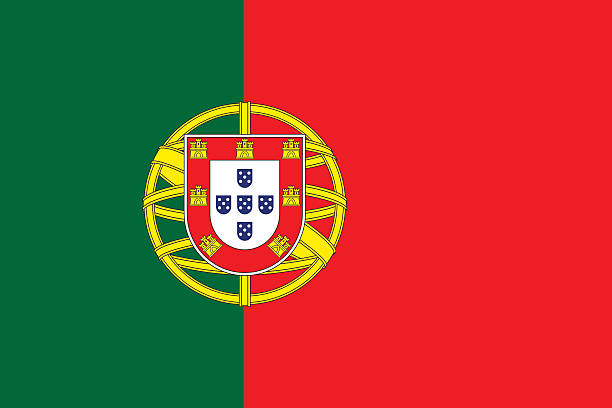 Flag of Portugal Proportion 2:3, Flag of Portugal portugal stock illustrations
