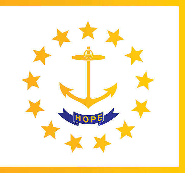 GRAPHICS & MORE Rhode Island State Flag Ice Hockey Puck 