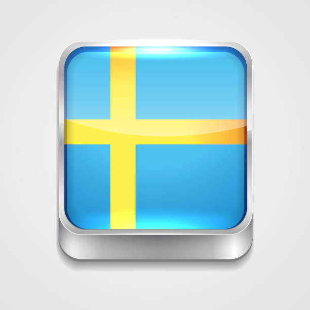 bildbanksillustrationer, clip art samt tecknat material och ikoner med flag of sweden - val sverige