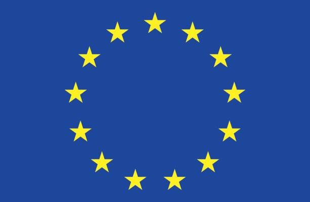 flagge der europäischen union - ferrari stock-grafiken, -clipart, -cartoons und -symbole