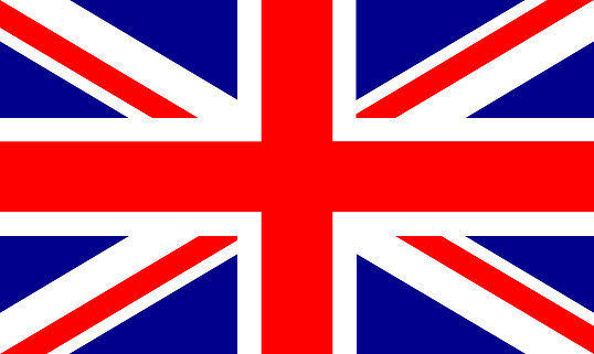 Flag of the Great Britain. The symbol of the modern state of the United Kingdom of Great Britain and Northern Ireland. Vector.