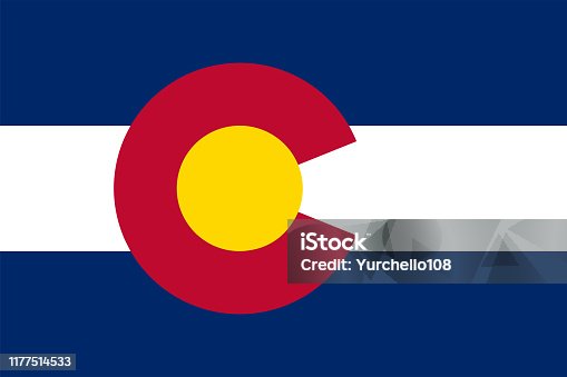 istock Flag of the State of Colorado Vector illustration 1177514533