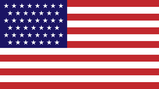 Flagge Der Vereinigten Staaten Besteht Aus Weiss Rot Blau Und Sterne Vektorillustration Der Usaflagge Stock Vektor Art Und Mehr Bilder Von Amerikanische Flagge Istock